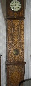 Morbier Clock in Pyrography case (1276)